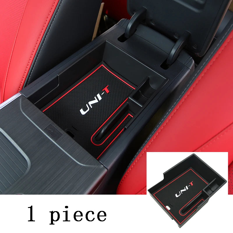 صندوق مسند الذراع الأيسر لسيارة Changan Unit Uni-t 2021 2022 2023 صندوق تخزين صندوق التحكم المركزي صندوق تخزين متعدد الوظائف الملحقات