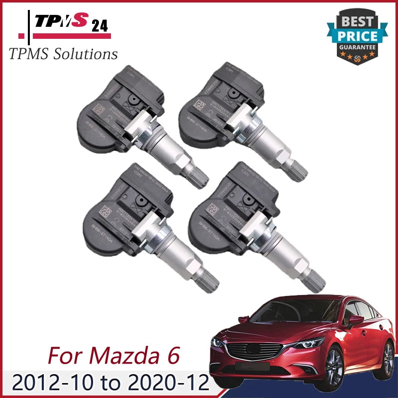 For 2012-2020 Mazda 6 BHB637140A GS1D37140 433Mhz 4PCS TPMS SENSOR TIRE PRESSURE SENSOR