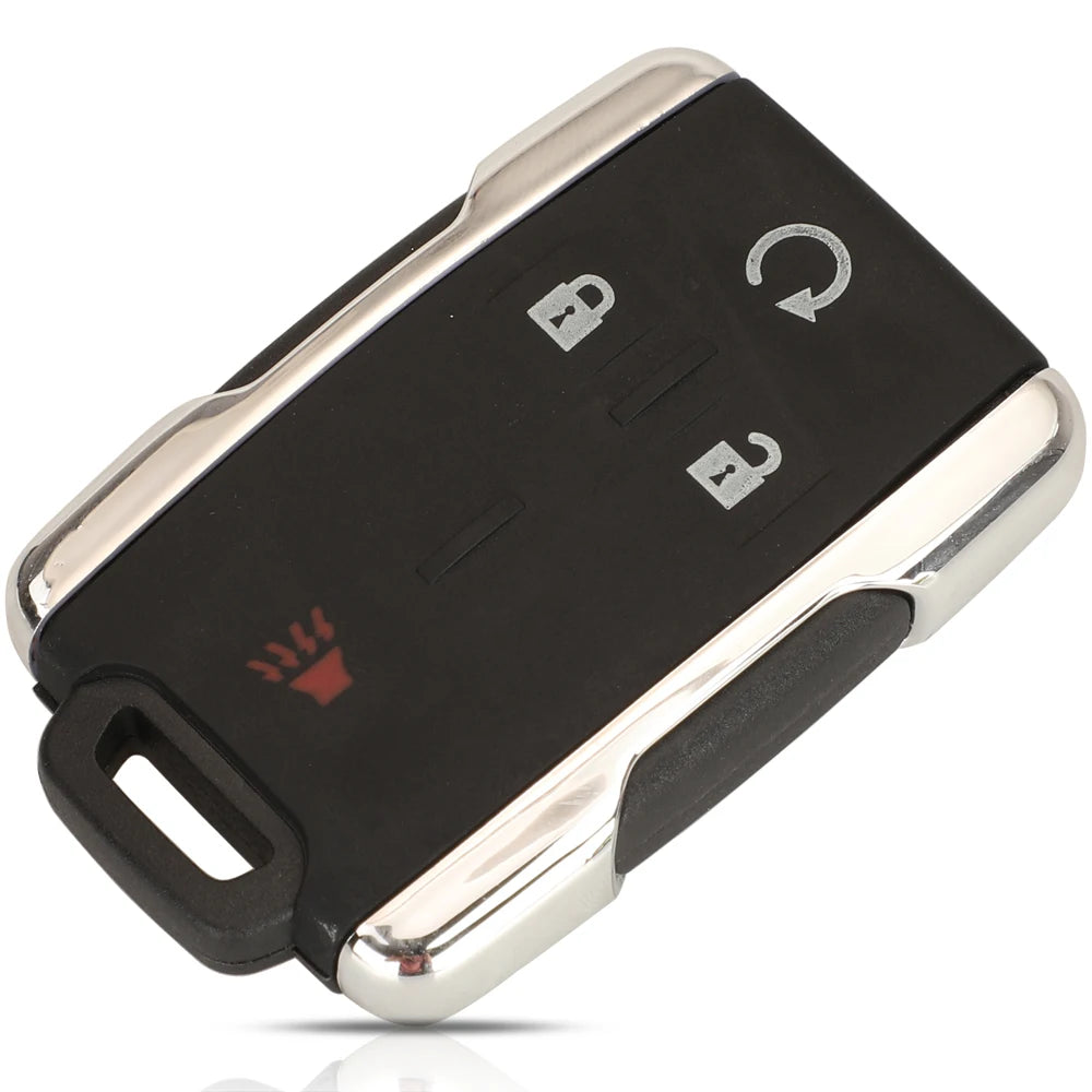 حافظة دخول بدون مفتاح jingyuqin 3/4/5/6BTN لسيارة GMC Yukon XL Chevrolet Tahoe Suburban Sierra Silverado مزودة بغطاء مفتاح التحكم عن بعد 