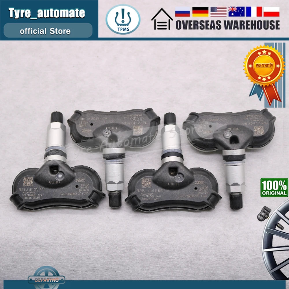 52933-2S410 مستشعر ضغط الإطارات TPMS لسيارة هيونداي IX35 [LM] توسان [LM] كيا سبورتاج [SL] موديلات 2013-2015 بتردد 434 ميجاهرتز 529332S410 529333M000 