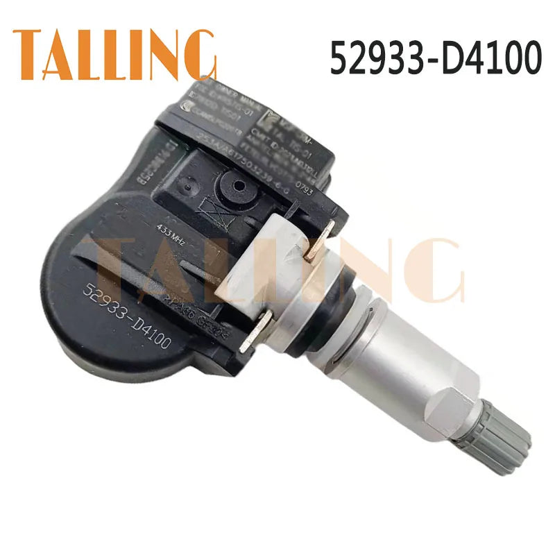 مستشعر مراقبة ضغط الإطارات TPMS 52933-D4100 بتردد 433 ميجاهرتز لسيارة هيونداي كونا أيونيك إلنترا جينيسيس جي 90 كيا نيرو كادينزا موديلات 2017 و2018 و2019 