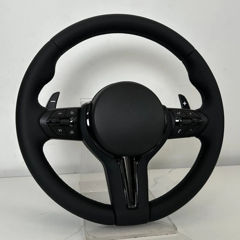 عجلة قيادة رياضية M من جلد ألكانتارا نصفية لسيارات BMW F01 F06 F10 F11 F20 F21 F22 F30 F31 F32 F34 F36 F80 F82 F87 F90 M3 M5 