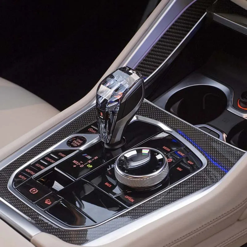 مجموعة من 3 مقابض ناقل الحركة الكريستالية لسيارة BMW X5 G05 X5 E70 E71 X3 G20 G21 G28 F10 F30 F20 G01 G08 G02 G30 G29 G22 أجزاء هيكل السيارة 