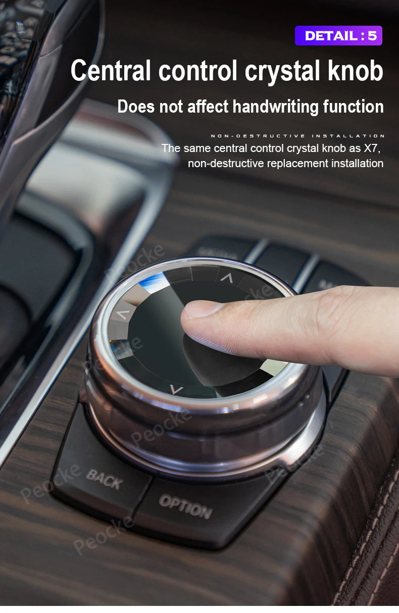 مقبض الوسائط المتعددة الكريستالي لسيارة BMW F33 F20 G20 G12 G30 F30 F11 غطاء أزرار الوسائط المتعددة للسيارة G26 G29 F10 F06 F22 F36 ملحق السيارة
