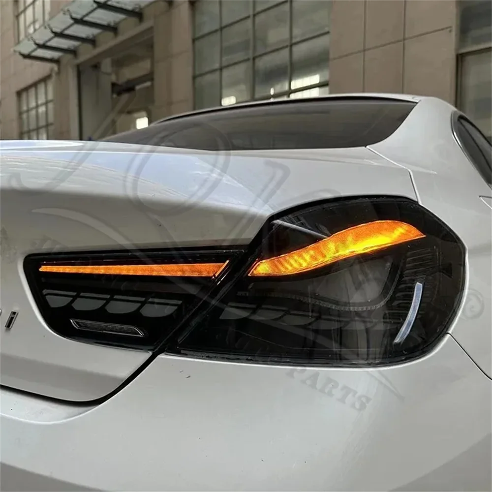 مصابيح خلفية LED لسيارة BMW الفئة السادسة F06 F12 F13 2010-2017، مجموعة مصابيح خلفية LED معدلة لإشارة الانعطاف والفرامل 