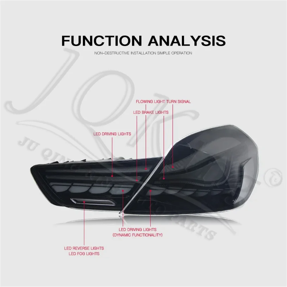 مصابيح خلفية LED لسيارة BMW الفئة السادسة F06 F12 F13 2010-2017، مجموعة مصابيح خلفية LED معدلة لإشارة الانعطاف والفرامل 