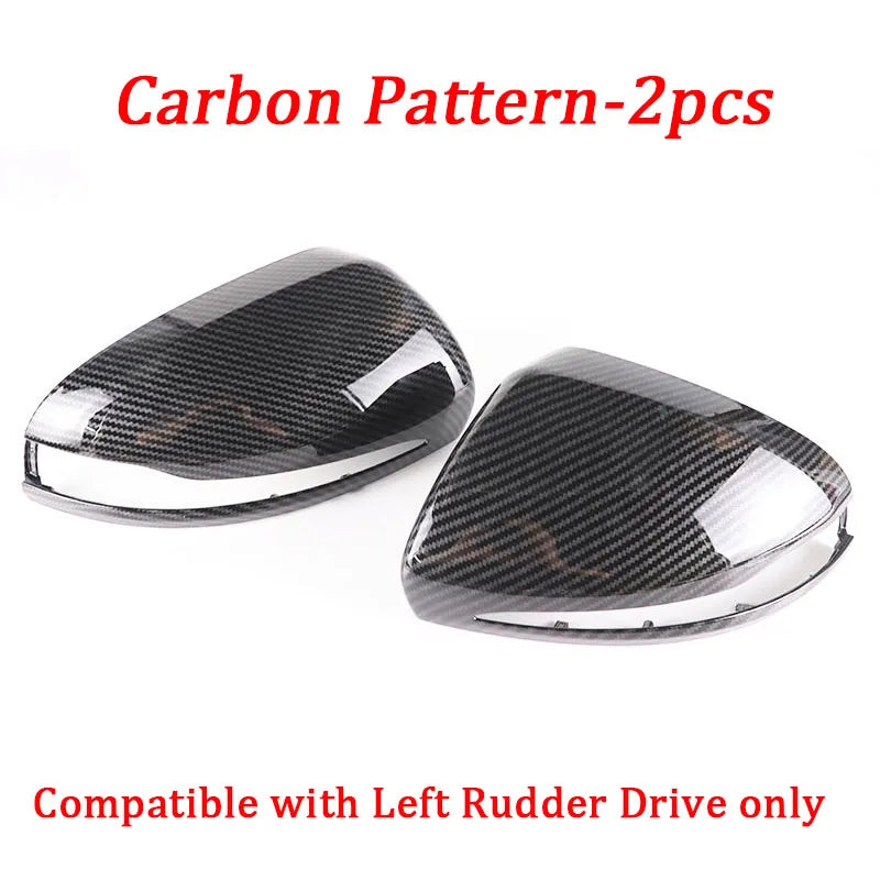 For Mercedes Benz C GLC S E Class W205 X253 W222 W213 W238 Replacement carbon Black Side Rearview Mirror Cover Caps Shell LHD