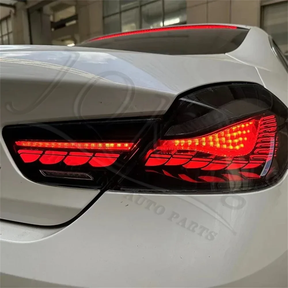 مصابيح خلفية LED لسيارة BMW الفئة السادسة F06 F12 F13 2010-2017، مجموعة مصابيح خلفية LED معدلة لإشارة الانعطاف والفرامل 