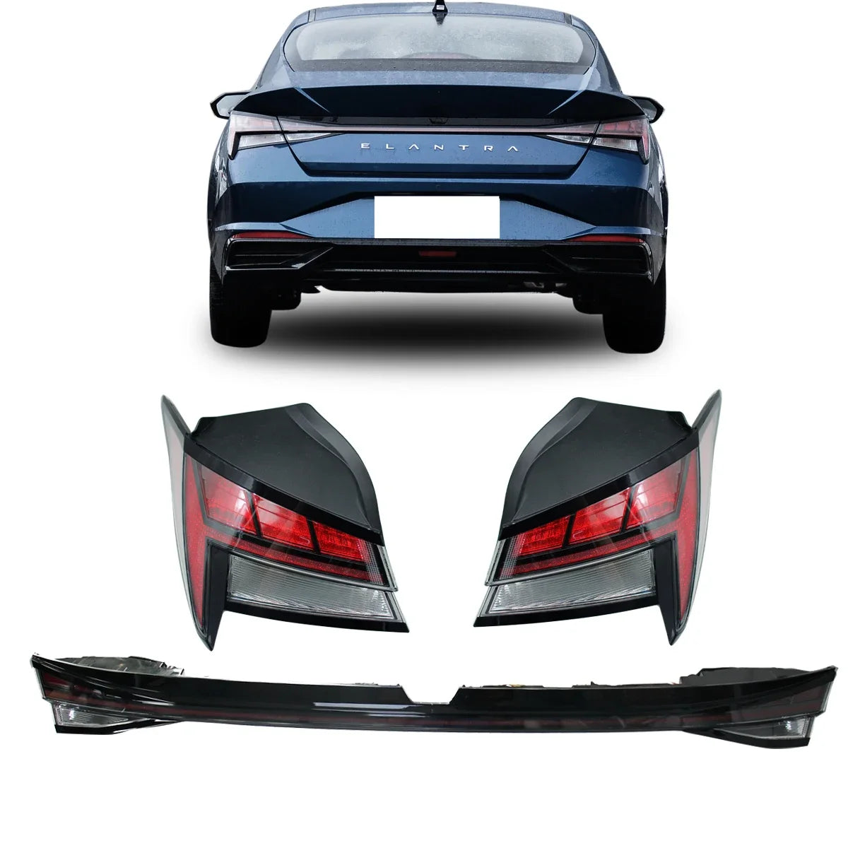 مصباح خلفي LED من WINAUTO لسيارة Hyundai Elantra 2021 2022 2023 مصباح خلفي LED لصندوق السيارة الخلفي قطع غيار السيارات 