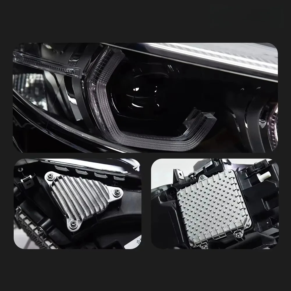 مصابيح أمامية LED عالية الجودة لسيارة BMW الفئة الثانية M2 F22 F23 F44 F46 بضوء زينون أبيض موديل 2014-2018 
