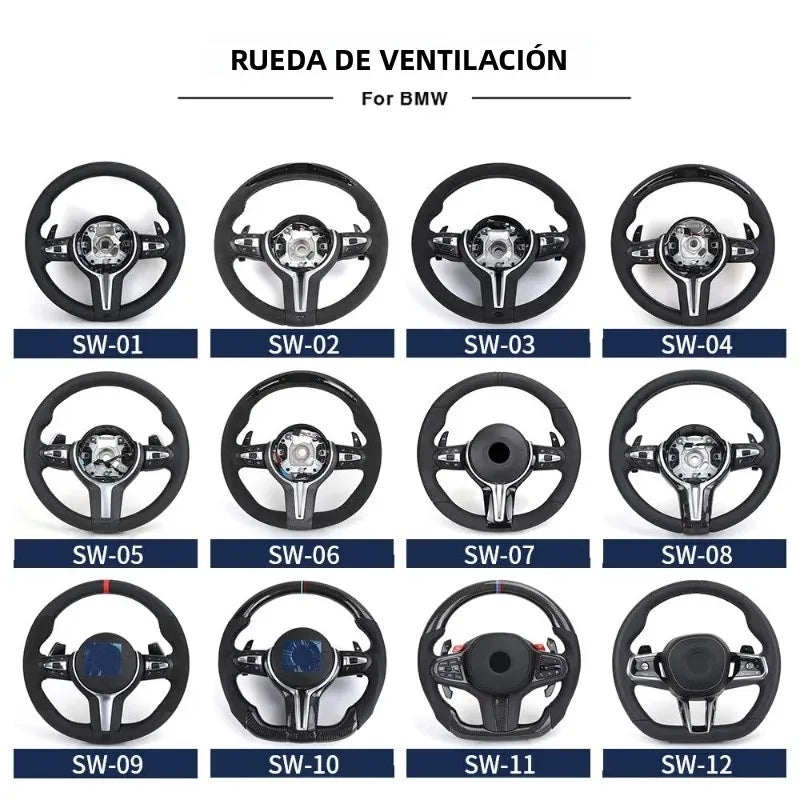 عجلة قيادة رياضية من الجلد نصف أليانترا M لسيارة BMW F30 F10 F32 F20 F80 F01 F06 M3 M5 | ترقية داخلية من Volante Lenkrad Racing 