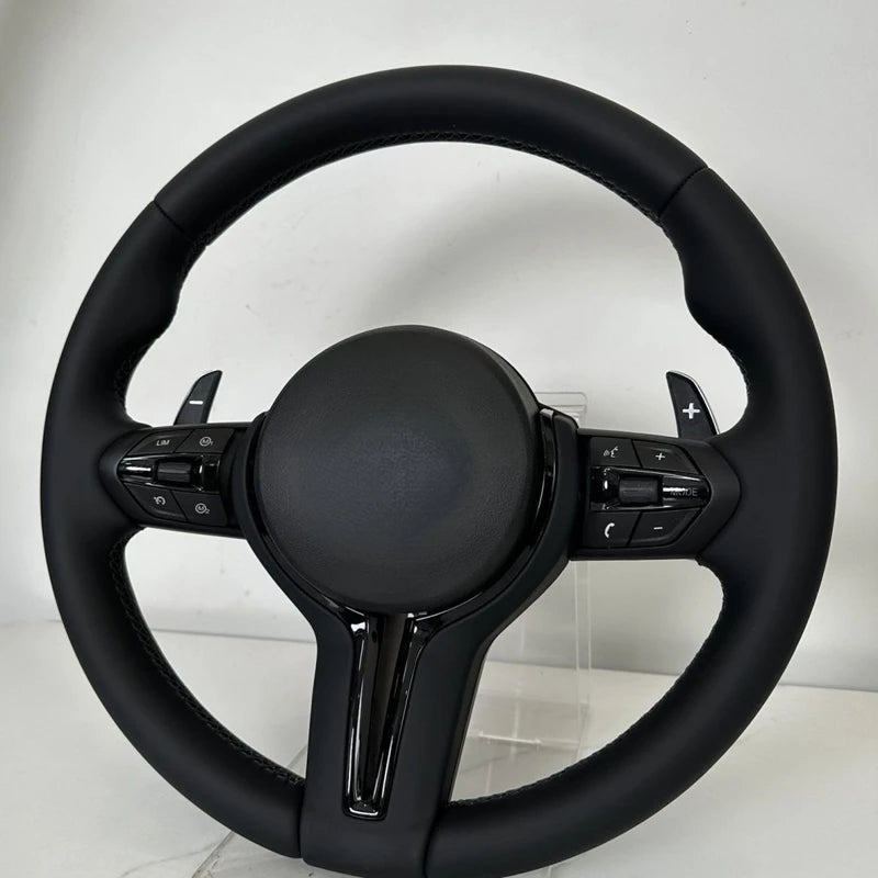 عجلة قيادة رياضية M من جلد ألكانتارا نصفية لسيارات BMW F01 F06 F10 F11 F20 F21 F22 F30 F31 F32 F34 F36 F80 F82 F87 F90 M3 M5 