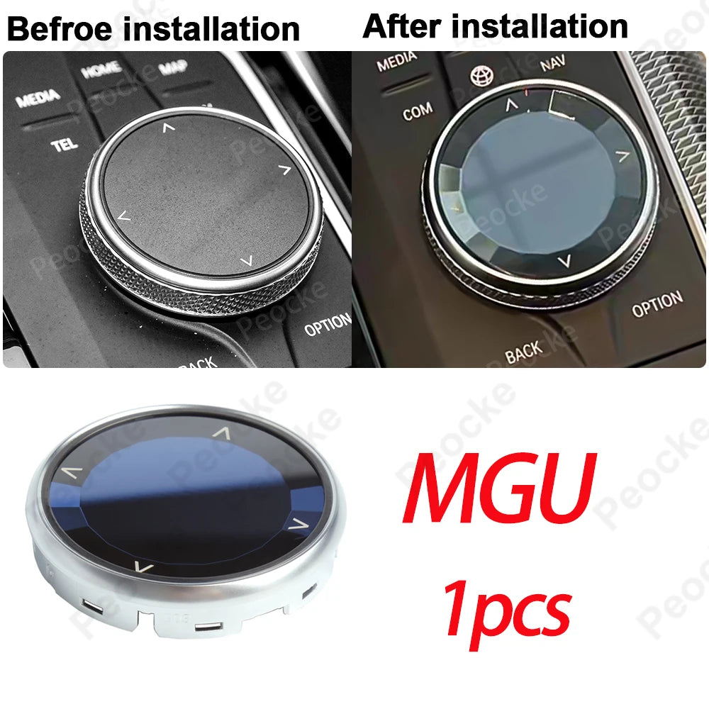 مقبض الوسائط المتعددة الكريستالي لسيارة BMW F33 F20 G20 G12 G30 F30 F11 غطاء أزرار الوسائط المتعددة للسيارة G26 G29 F10 F06 F22 F36 ملحق السيارة