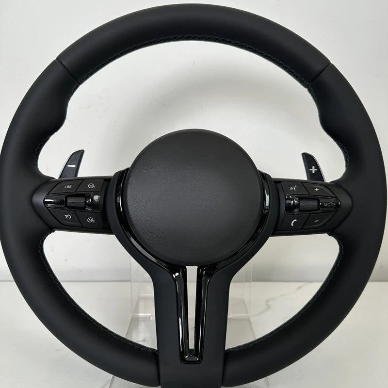 عجلة قيادة رياضية M من جلد ألكانتارا نصفية لسيارات BMW F01 F06 F10 F11 F20 F21 F22 F30 F31 F32 F34 F36 F80 F82 F87 F90 M3 M5 