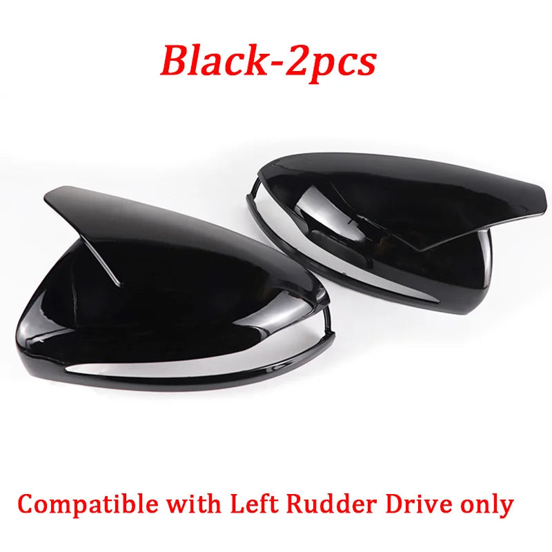 For Mercedes Benz C GLC S E Class W205 X253 W222 W213 W238 Replacement carbon Black Side Rearview Mirror Cover Caps Shell LHD