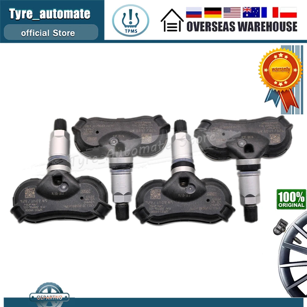 52933-2S410 مستشعر ضغط الإطارات TPMS لسيارة هيونداي IX35 [LM] توسان [LM] كيا سبورتاج [SL] موديلات 2013-2015 بتردد 434 ميجاهرتز 529332S410 529333M000 