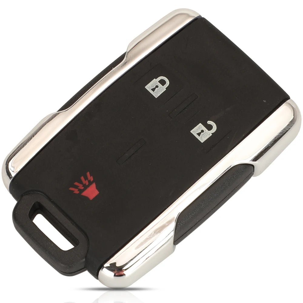 حافظة دخول بدون مفتاح jingyuqin 3/4/5/6BTN لسيارة GMC Yukon XL Chevrolet Tahoe Suburban Sierra Silverado مزودة بغطاء مفتاح التحكم عن بعد 
