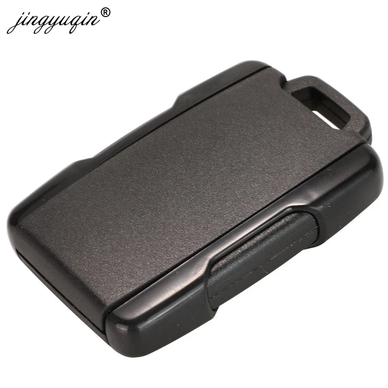 حافظة دخول بدون مفتاح jingyuqin 3/4/5/6BTN لسيارة GMC Yukon XL Chevrolet Tahoe Suburban Sierra Silverado مزودة بغطاء مفتاح التحكم عن بعد 