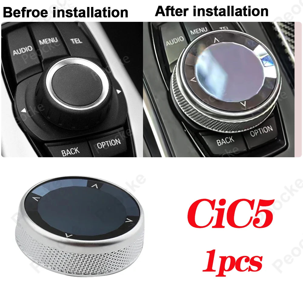 مقبض الوسائط المتعددة الكريستالي لسيارة BMW F33 F20 G20 G12 G30 F30 F11 غطاء أزرار الوسائط المتعددة للسيارة G26 G29 F10 F06 F22 F36 ملحق السيارة