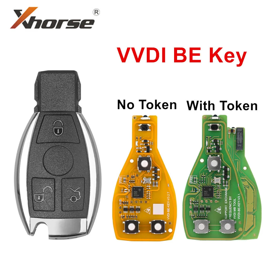 Xhorse VVDI BE Key Pro لمفتاح مرسيدس بنز V3.2 PCB، إصدار محسّن، ذكي 315 ميجا هرتز/433 ميجا هرتز 