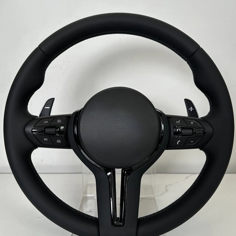 عجلة قيادة رياضية M من جلد ألكانتارا نصفية لسيارات BMW F01 F06 F10 F11 F20 F21 F22 F30 F31 F32 F34 F36 F80 F82 F87 F90 M3 M5 