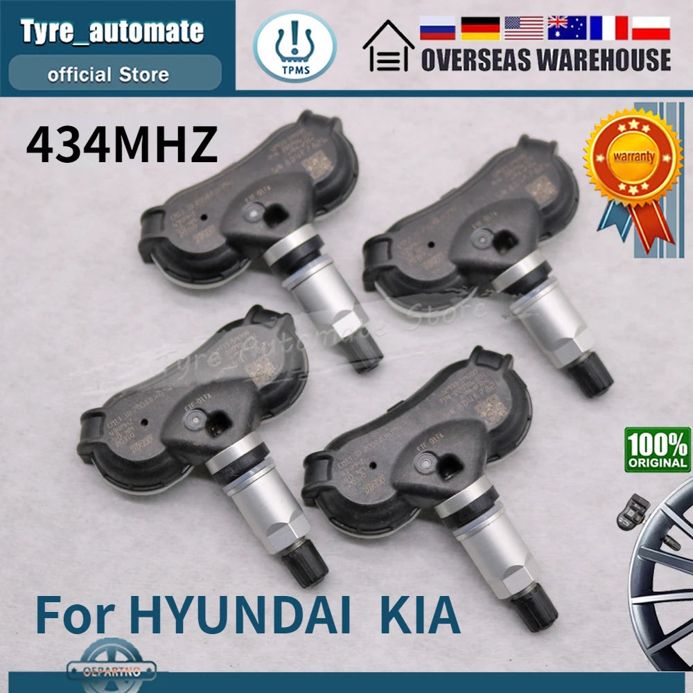 52933-2S410 مستشعر ضغط الإطارات TPMS لسيارة هيونداي IX35 [LM] توسان [LM] كيا سبورتاج [SL] موديلات 2013-2015 بتردد 434 ميجاهرتز 529332S410 529333M000 