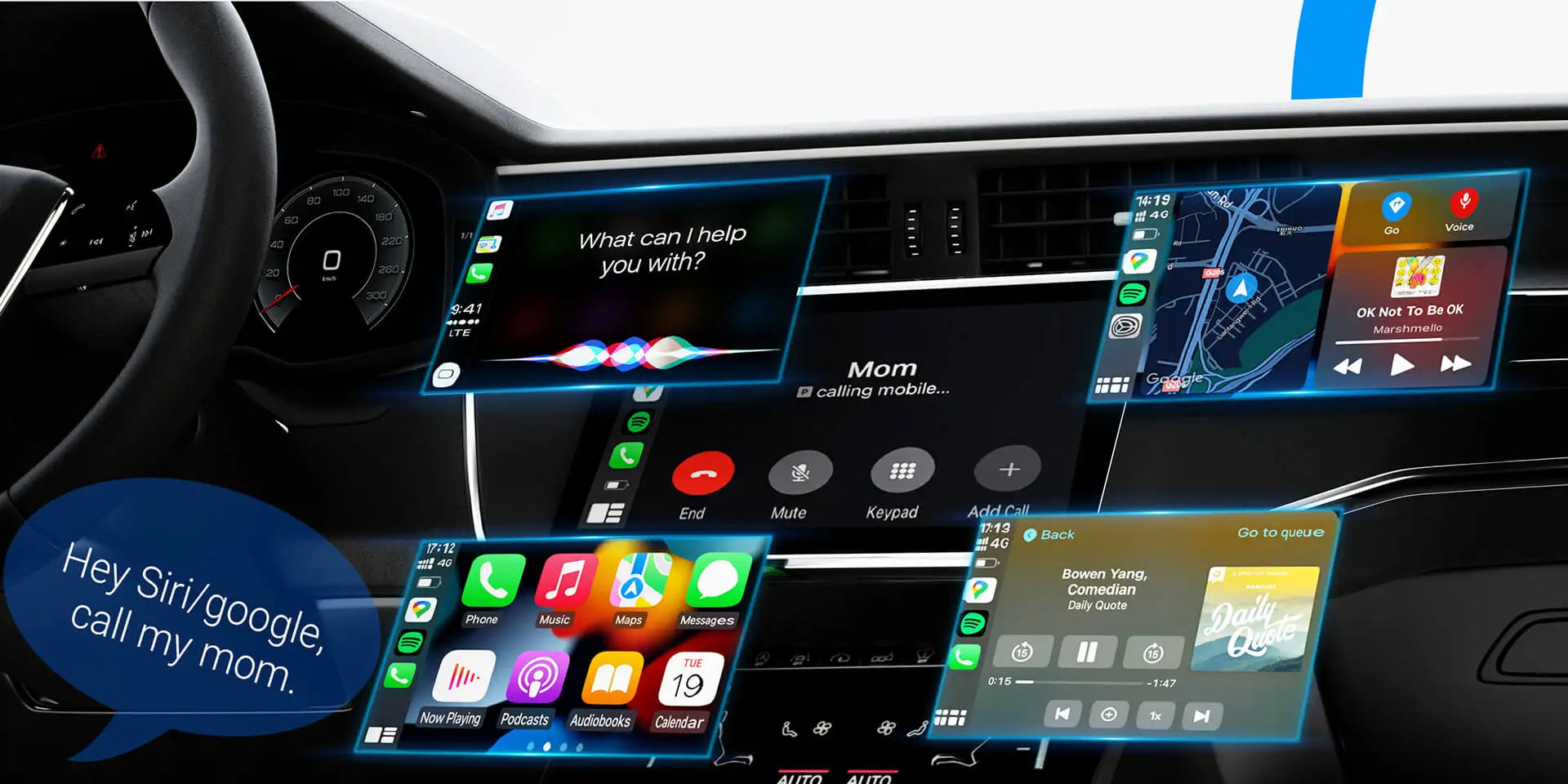 Play2Video Pro Wireless CarPlay Android Auto All-in-one Adapter Built-in 5 Video App Support TV Box Car Play Newest 2025