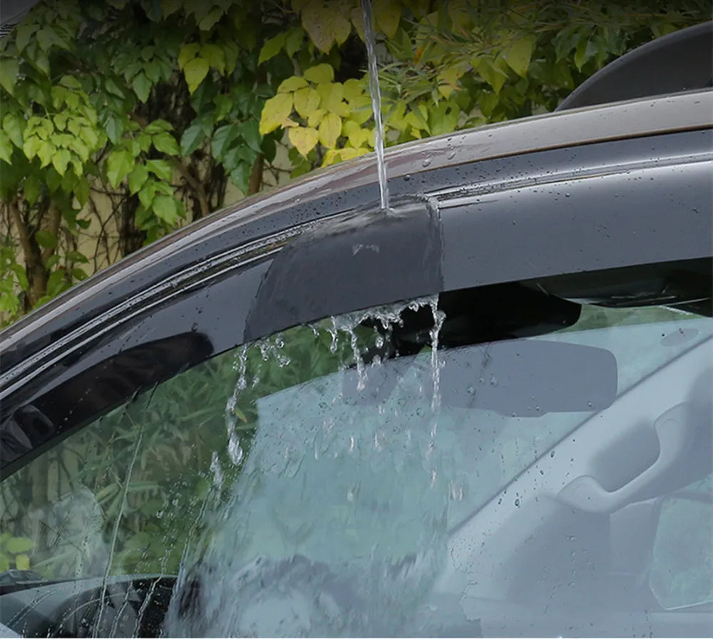 Car Window Visor Rain Sun Smoke Guard Deflector Vent Shade Awnings Shelters Raincoat For Hyundai IX35 2010 - 2015