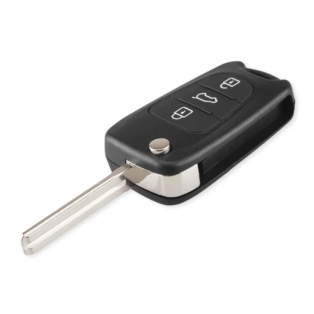 KEYYOU For Hyundai Replacement Folding Car Key Case Housing Case Durable For Kia K2 K5 Rio 3 Picanto Ceed Cerato Sportage