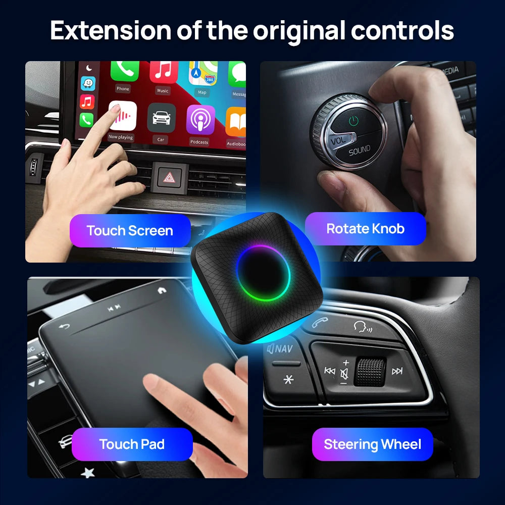 Make Carlink Tbox Sm6225 4 64Gb 13.0 Car Play Ai Box Dongle Carplay Wireless Adapter Carlinkit Box Android Auto Carplay