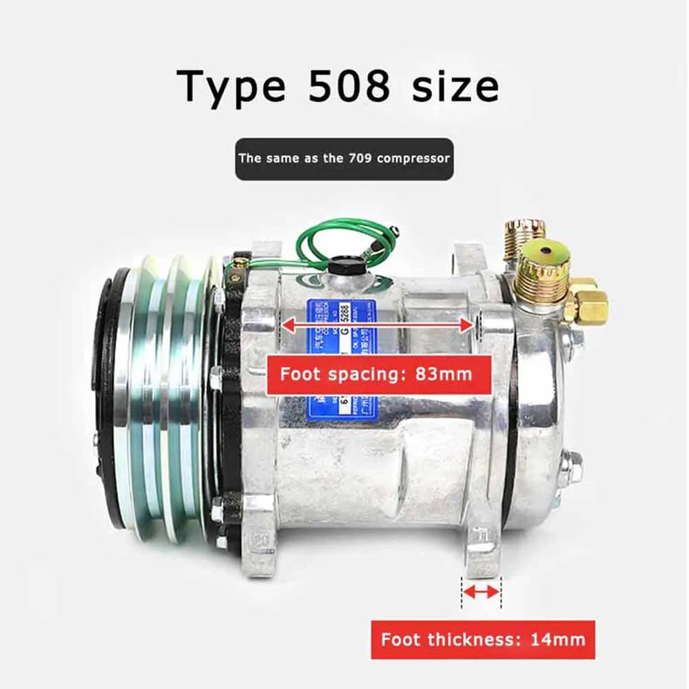 12V/24V Automotive Air Conditioning Compressor Dual Motor Air Conditioning Pump 5/7-Cylinder Compressor Model With High Displace