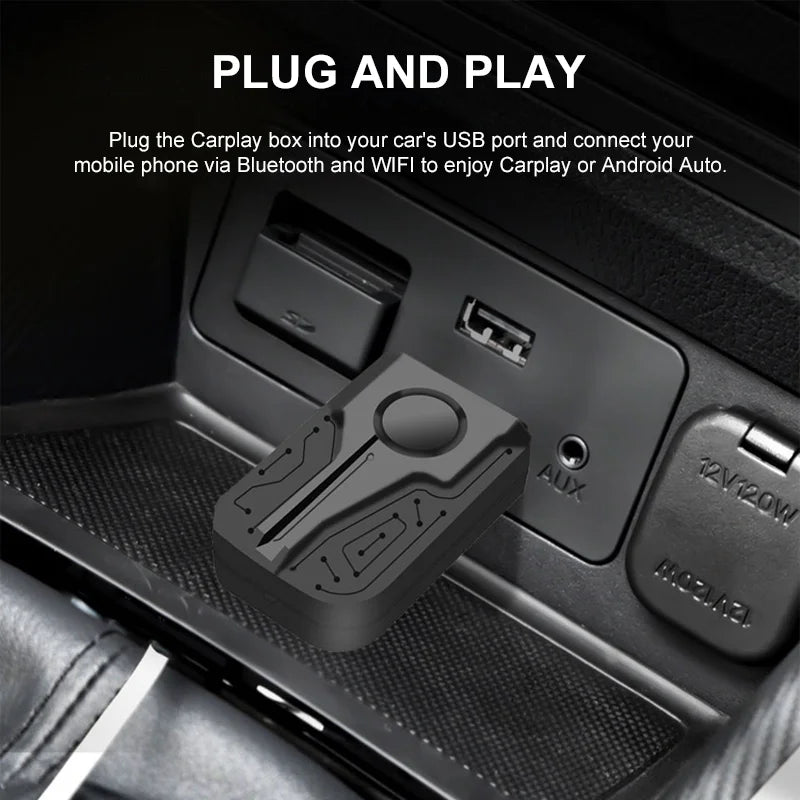 OEM Wireless Carplay Dongle Portable Mini Box Carplay Adapter Universal Car Play Module Car Electronic Gadgets DVD Player