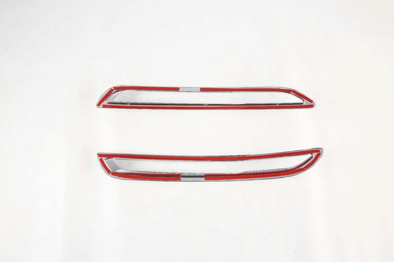 For Mazda CX-30 DM 2019-2021 Car Accessories ABS Chrome Rear Reflector Fog Light Lamp Cover Trim Bezel Frame Styling Garnish