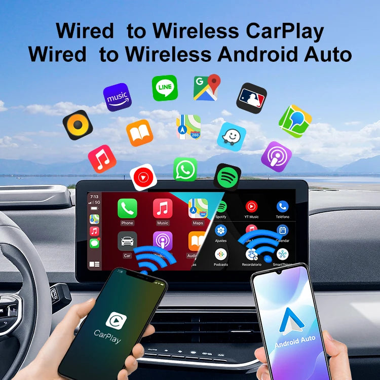 Carlinkit Android Auto Wired to Wireless Carplay Stereo Dual Channel Mini Se Pro Usb Carplay Adapter Car Ai Dongle Car Play Box