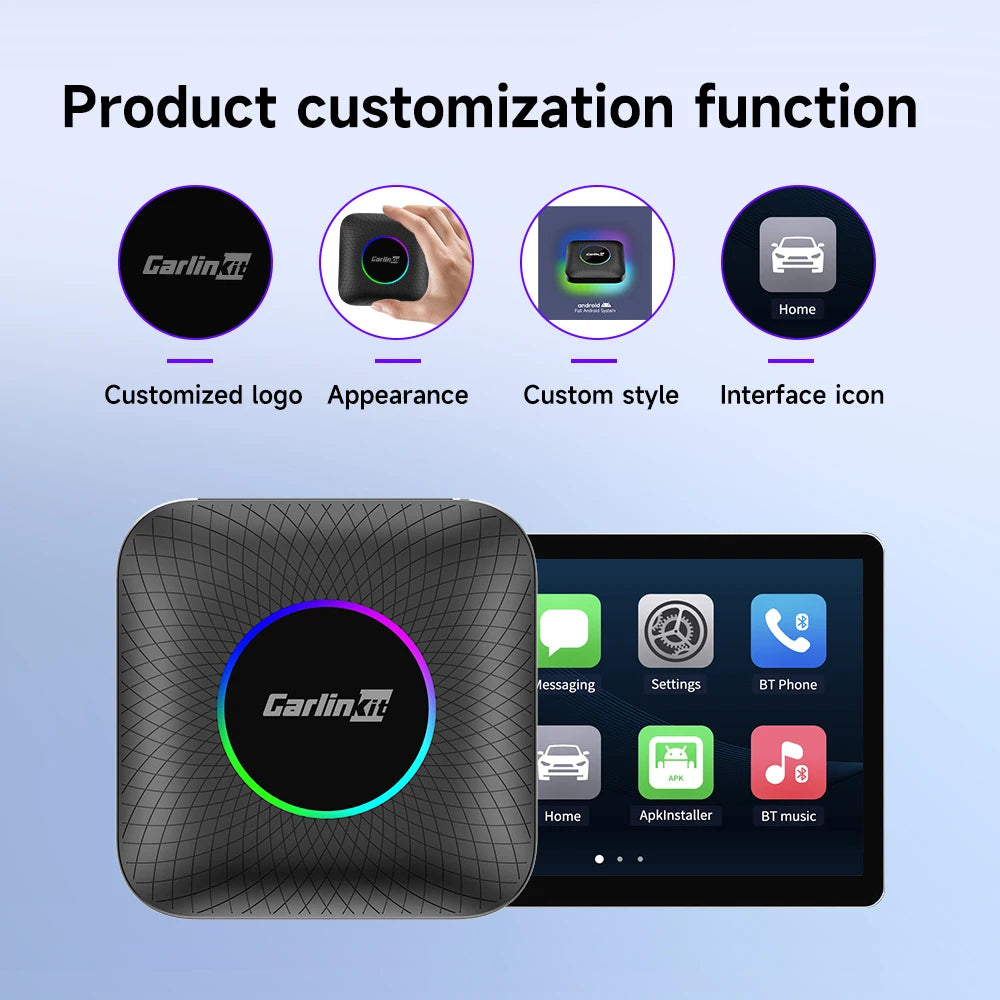 Make Carlink Tbox Sm6225 4 64Gb 13.0 Car Play Ai Box Dongle Carplay Wireless Adapter Carlinkit Box Android Auto Carplay