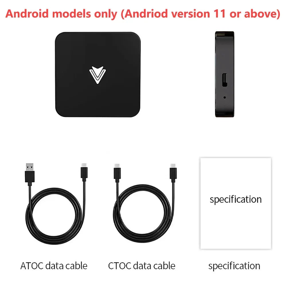 Carplay Wireless Dongle Wifi Bluetooth-compatible Auto Connect Car Play Adapter Voice Control Wireless Carplay for Car Upgrade