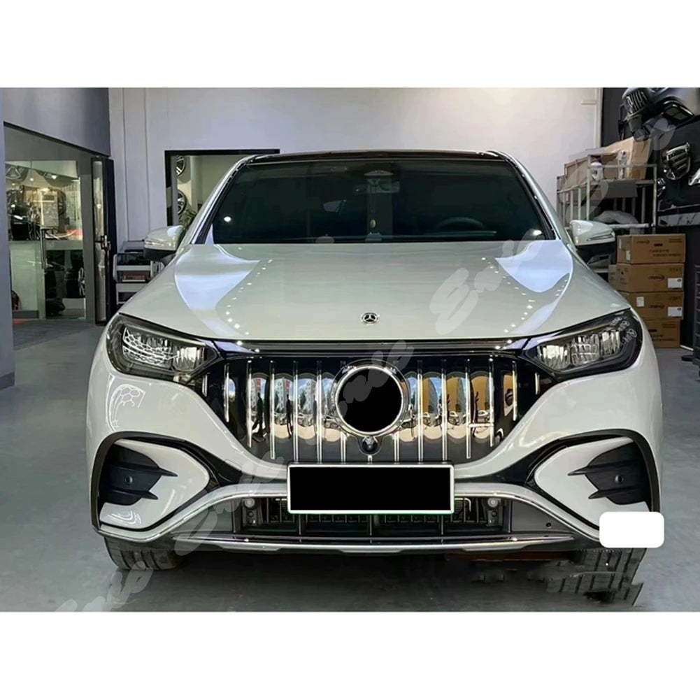 شبكة أمامية للسباقات، شبكة علوية للمصد، مشعاع لسيارة مرسيدس بنز W294 X294 EQE350 EQE450 EQE500 SUV موديل 2022-2023