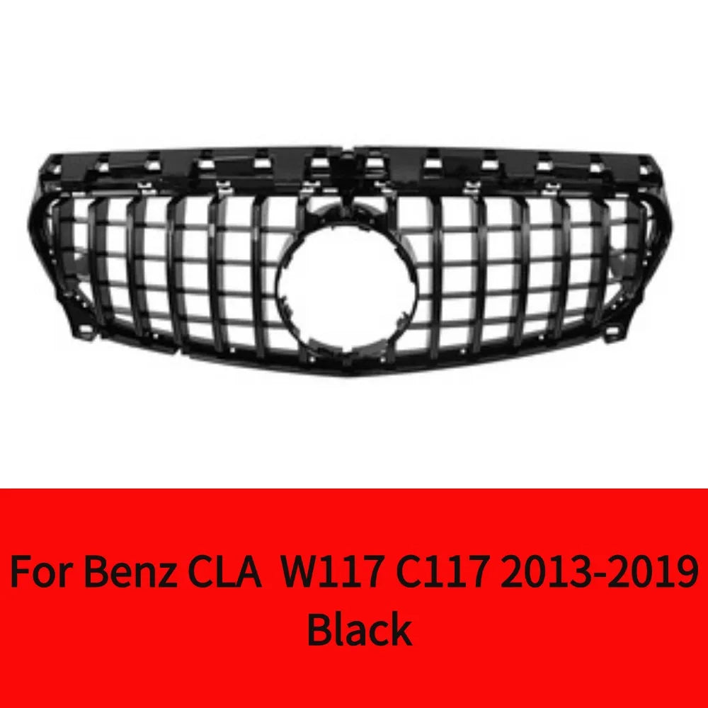 شبكة أمامية بتصميم ماسي لسيارة مرسيدس بنز CLA W117 C117 220 260 180 200 GT ملحقات ضبط شبكة السباق 2013 - 2019