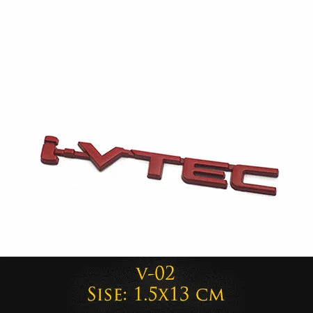 ملصق شعار سيارة معدني ثلاثي الأبعاد من Ivtec بتصميم شعار هوندا سيفيك، ملصقات صندوق السيارة الخلفي، ملحقات السيارات