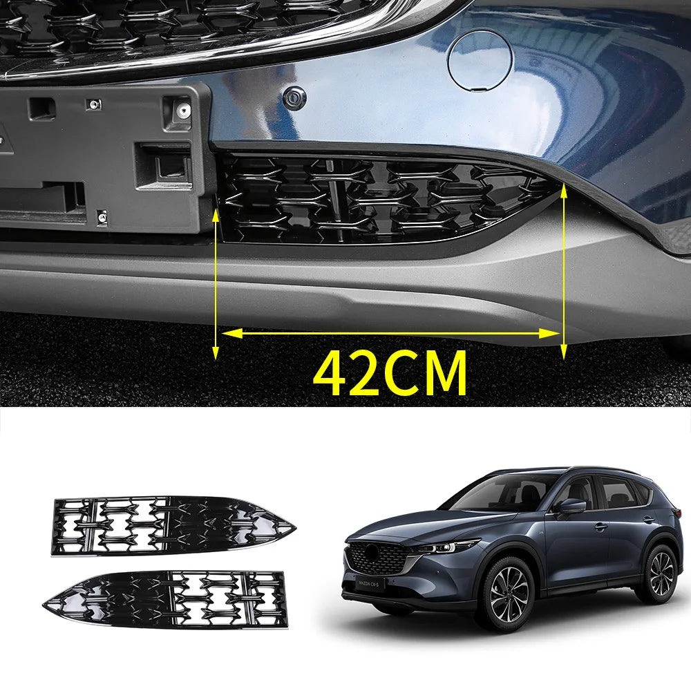 Car Accessories For Mazda CX-5 2022 2023 2024 High quality Metal Front Grille Around Trim Racing Grills Trim Car styling