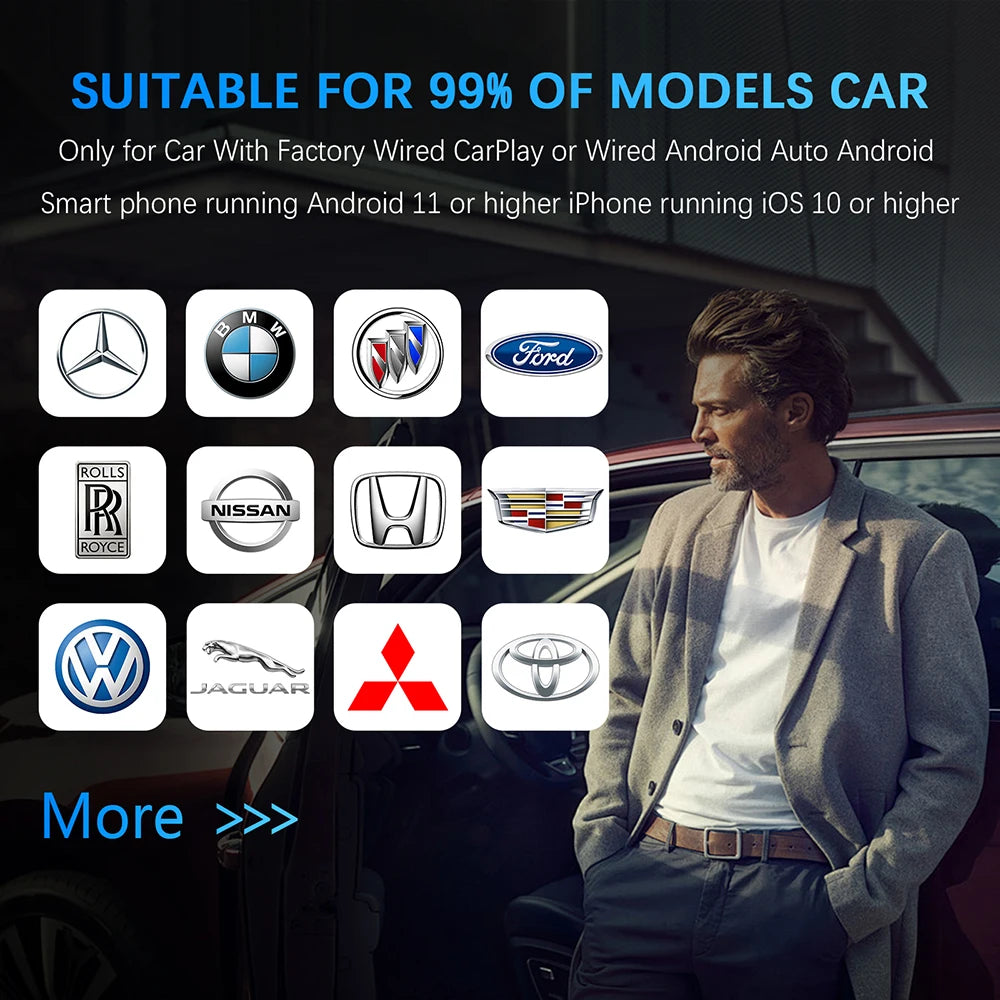 Wireless Adapter CarPlay Android Auto 2in1 Smart Dongle Play&Plug For Citroёn Aircross Berlingo Multispace C4 Picasso C5 Break