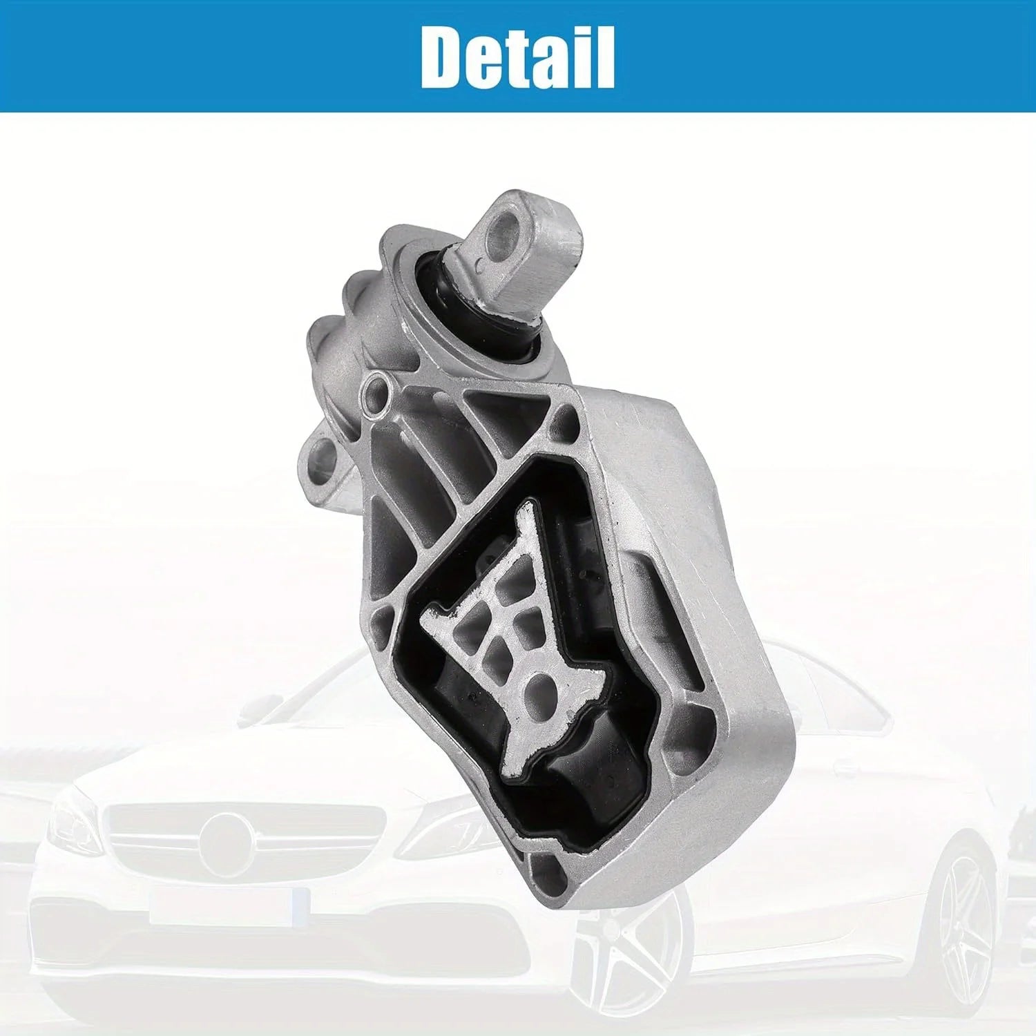 2462401209 حامل دعامة عزم الدوران السفلي لسيارة مرسيدس بنز CLA 250 2014-2019 2.0 لتر فليكس غاز معدني مطاطي أسود، يسار