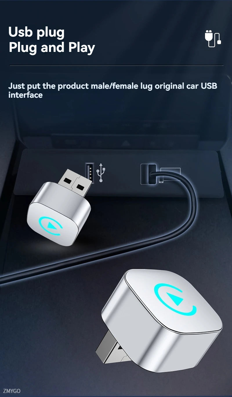 Carplay AI Box Android 13 Original Wired Carplay 2in1 wifi Bluetooth mini Portable Auto Cars Wireless Carplay Android Auto Box