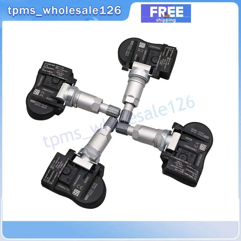 For 2012-2016 Hyundai I30 [GD] Genesis Coupe [BK] Santa Fe Iii [DM] 52933-3N100 Tire Pressure Sensor 4PCS TPMS 433MHZ 529332M650