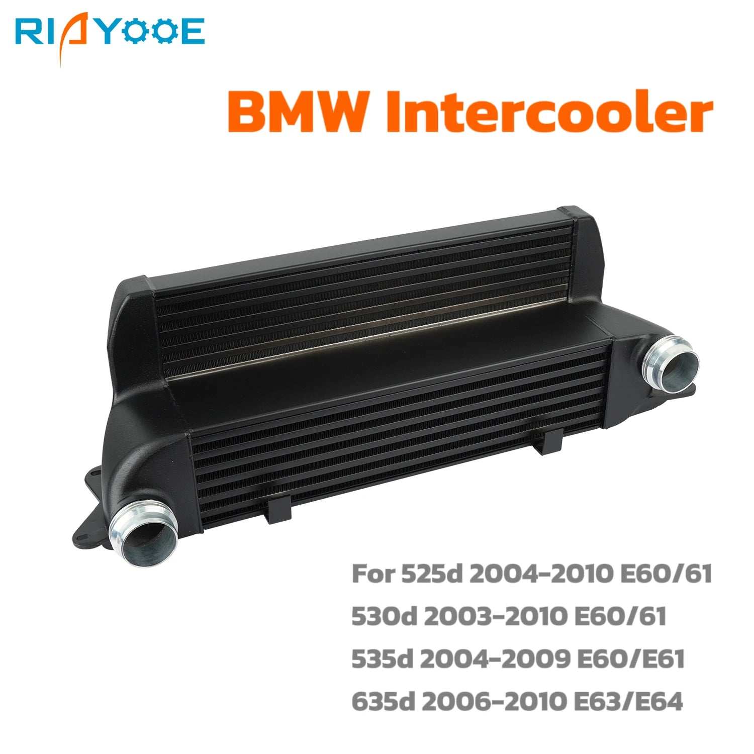 مبرد داخلي للسيارة مناسب لمحرك الديزل BMW 525D 530D 535D 635D E60 E61 E63 E64، أجزاء مبرد السيارة المصنوعة من الألومنيوم التوربيني الأمامي