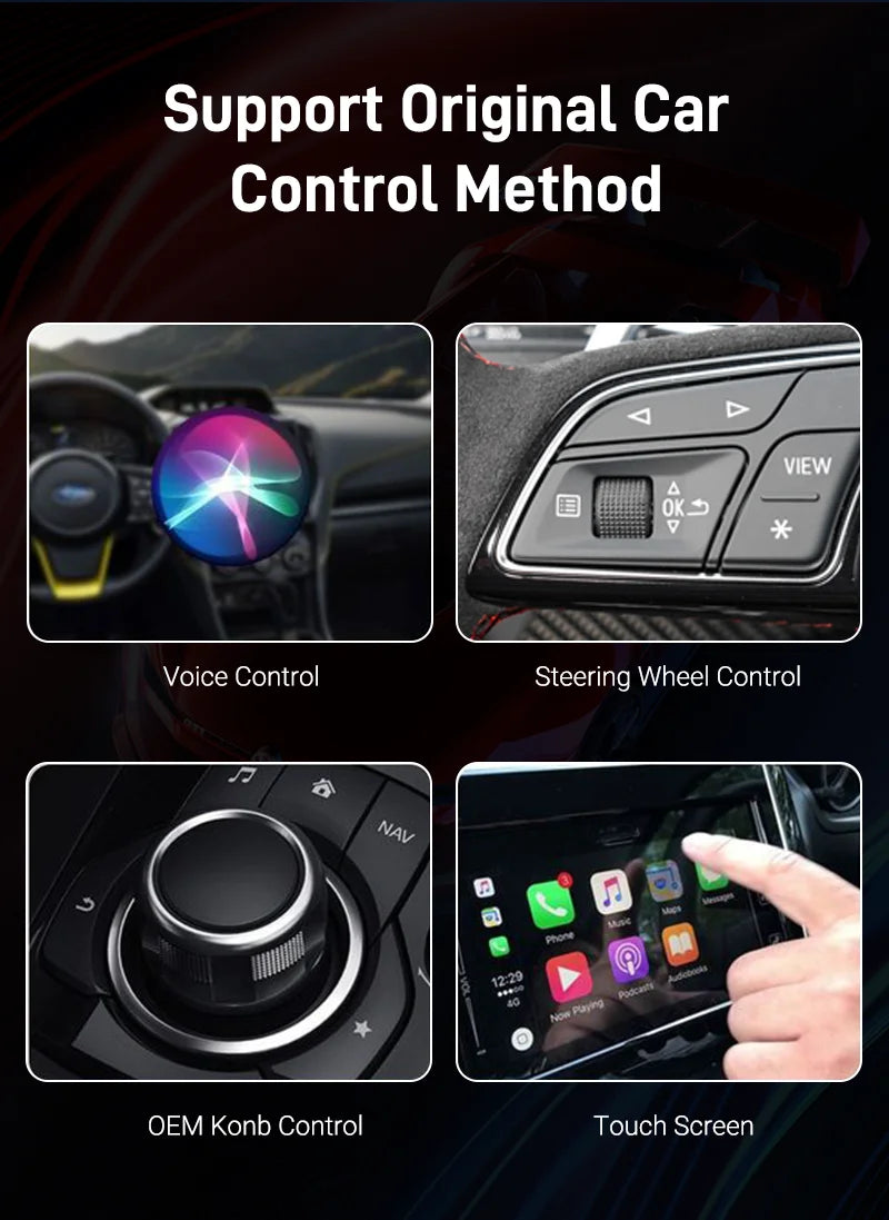 2025New Wired to Wireless Carplay Android Auto 2in1 Mini Adapter Dongle Auto Connect Plug&Play Bluetooth WiFi Universal Mini Box