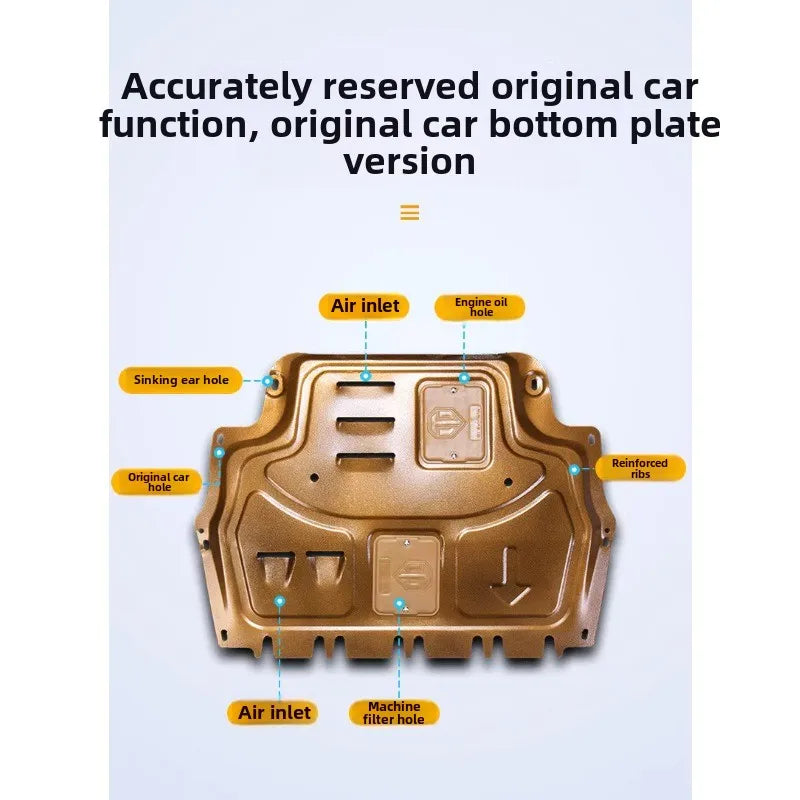 Car Accessories Black Under Engine Guard Mudguard Board Splash Shield Mud Fender Plate Panel For Kia K5 Optima 2011-2019 2.0L