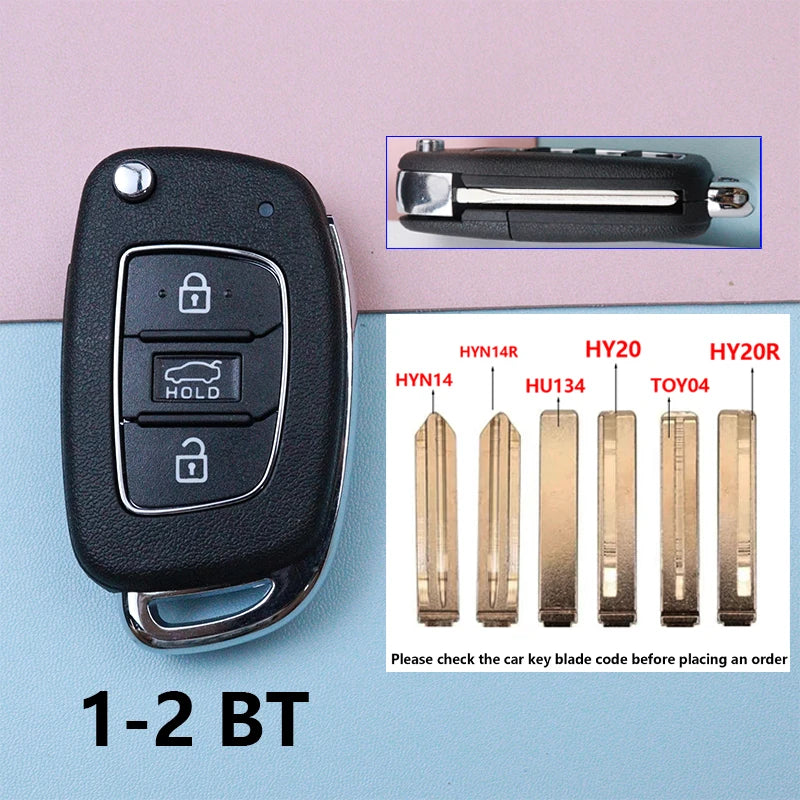 Car Key Shell Case for Hyundai Santa Fe Creta Kona Tucson I10 Sonata I40 Elantra I20 Elantra Verna Solaris IX25 IX35 IX45 HB20