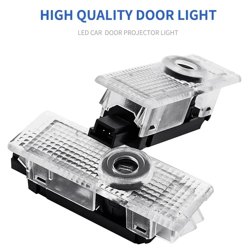 2 قطعة من مصابيح الترحيب بباب السيارة بشعار LED مع إسقاط ليزر لسيارات BMW 50th E63 E64 F60 F32 F33 F36 F82 F83 وملحقاتها