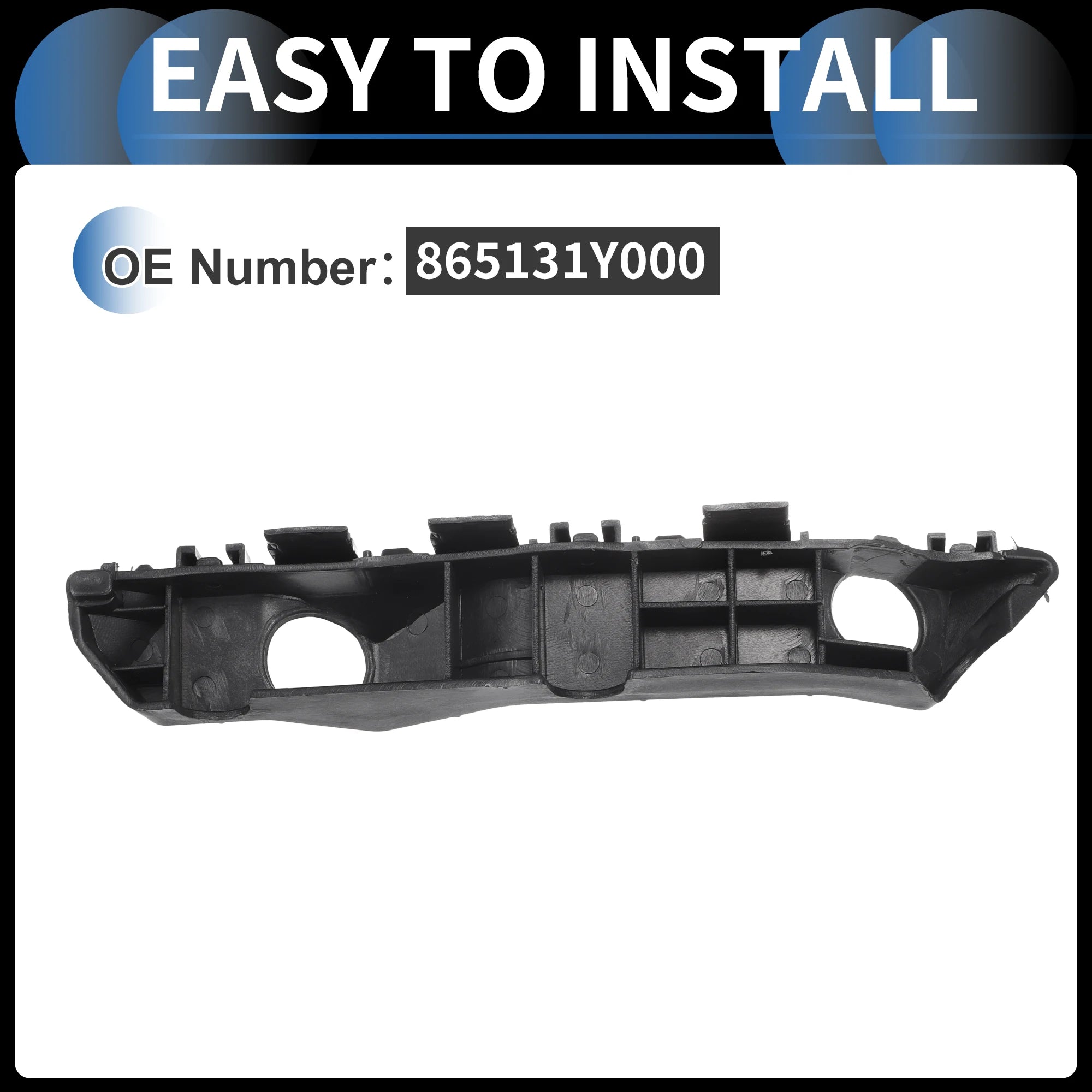 UXCELL Bumper Support Bracket Left Right Side Front Bumper Retainer for Kia Picanto 2012 865131Y000 865141Y000